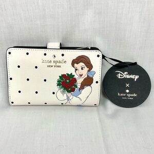 kate spade Disney Wallet Beauty and the Beast Medium Compact Bifold Wallet NWT